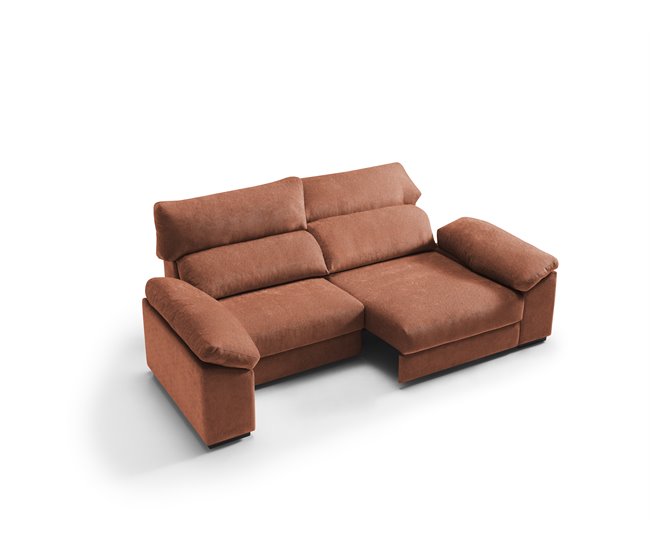 Sofá de 4 lugares XXL HIBA Terracota