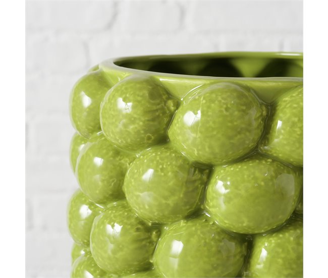 Vaso de flores LIME 14cm vaso de porcelana da marca BOLTZE  Verde