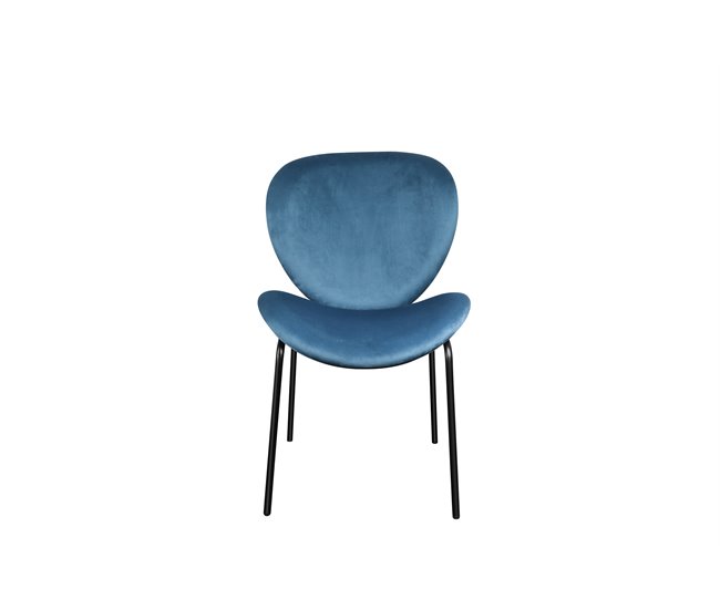 Conjunto de 2 cadeiras de jantar TULIPA  Azul