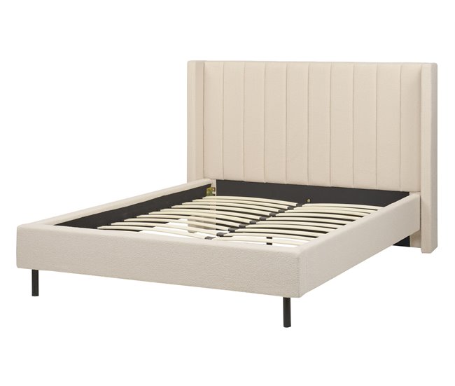 Beliani Cama Bouclé VILLETTE 165x222 Bege