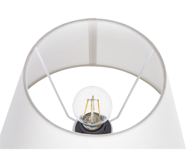Beliani Candeeiro de mesa FABILOS Cinza