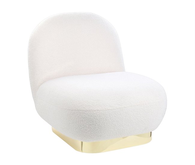 Beliani Poltrona LOVIISA Branco