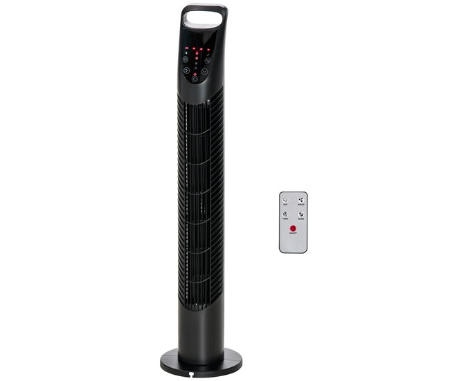 Ventoinha de Torre ABS HOMCOM, casa - aquecimento e climatização Preto