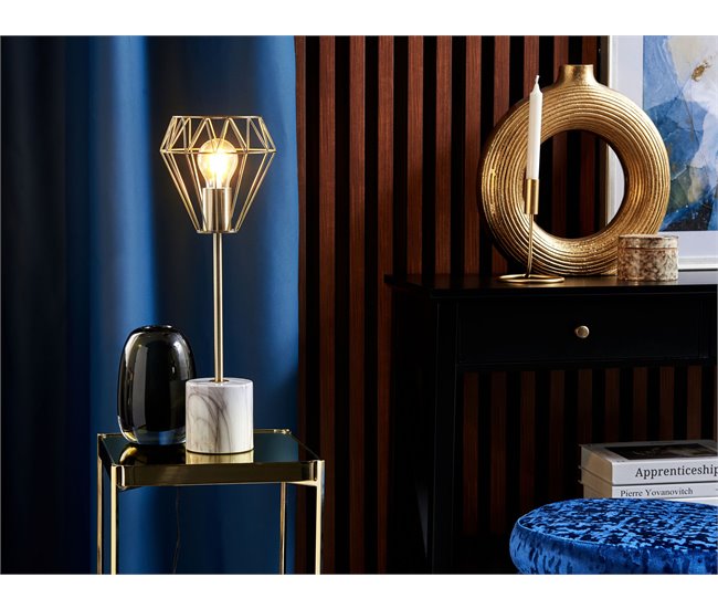 Beliani Candeeiro de mesa MOONI Dourado