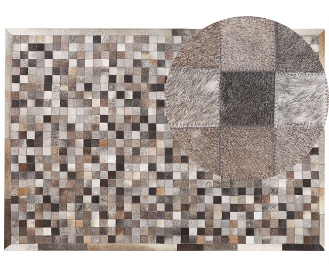 Beliani Patchwork ARMUTLU 160x230 Castanho