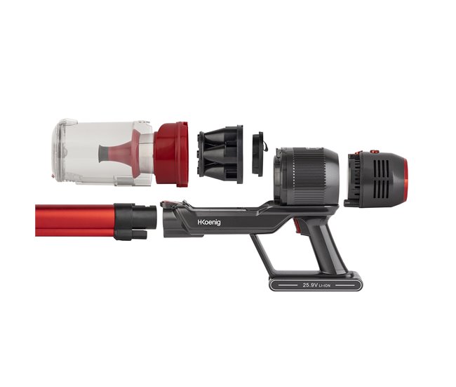 Aspirador sem fio Upx18 H.koenig Preto/ Vermelho