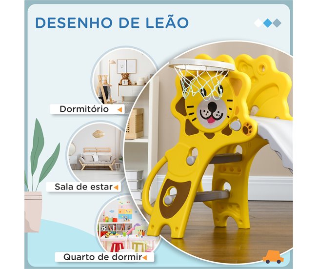 Escorrega para Crianças PE AIYAPLAY Amarelo