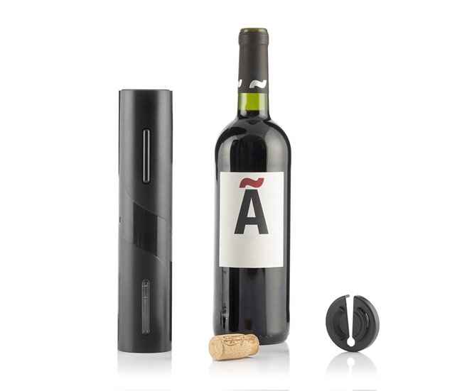 Saca-rolhas Elétrico para Garrafas de Vinho Preto