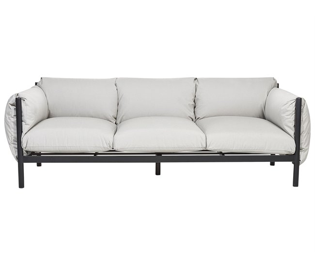 Beliani Conjunto lounge ESPERIA Cinza Claro