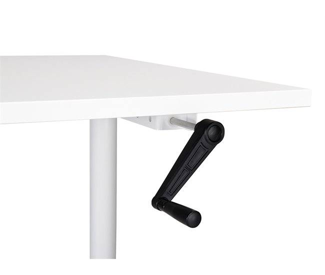 Beliani Secretária ajustável DESTIN IV 120x72 Branco