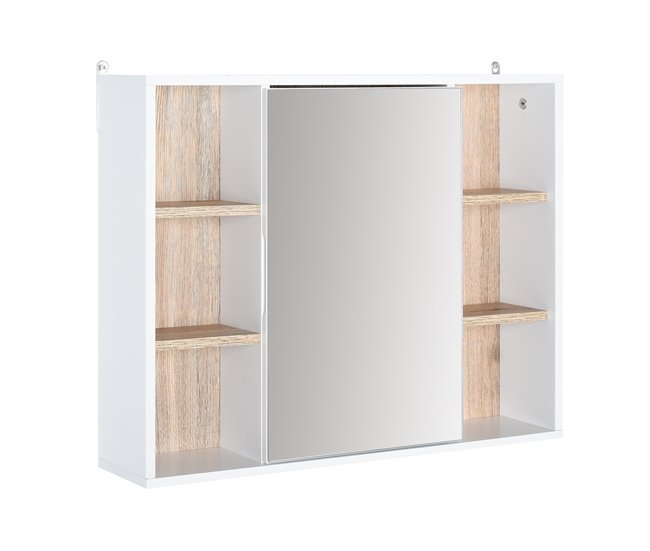 Armário com Espelho MDF, Painel de partículas HOMCOM 60 Multicor