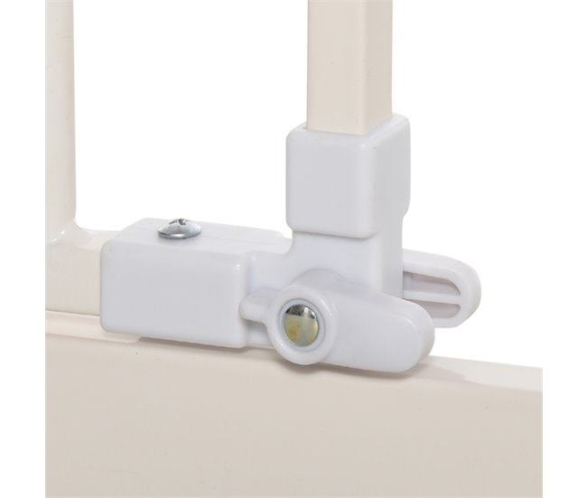 Barreira de Segurança Metal e Plástico PawHut Branco