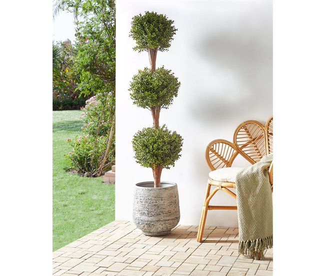Beliani Planta artificial BUXUS BALL TREE Verde