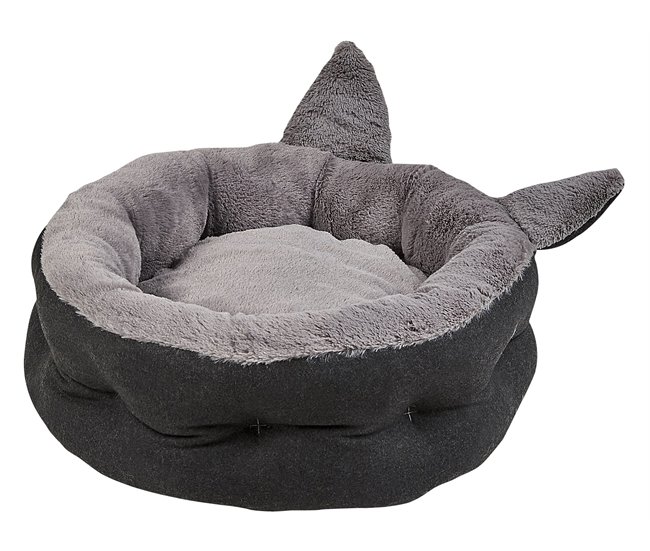 Beliani Cama para mascotas KEPEZ Cinza Escuro