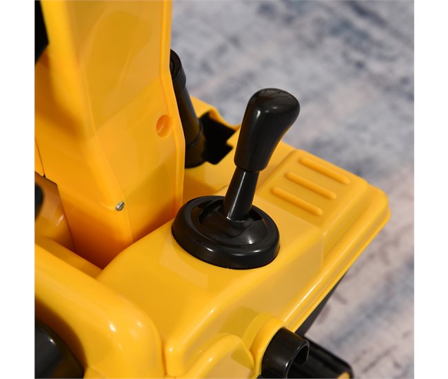 Escavadora sem Pedais PP e ABS HOMCOM Amarelo