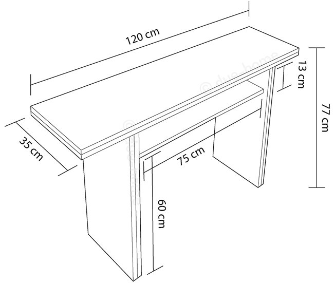 Mesa de cozinha extensível ANNA Cimento