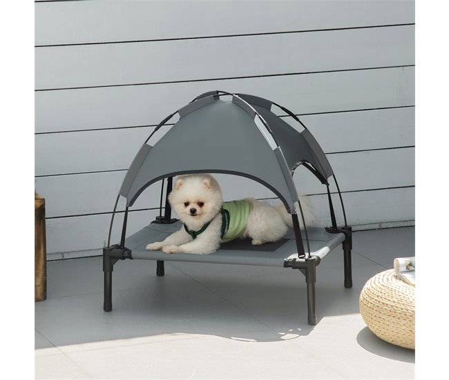 Cama elevada para animais de estimação PawHut D04-057CF 