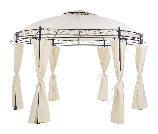 Beliani Pérgola de Jardim SAFARA 368x368 Bege