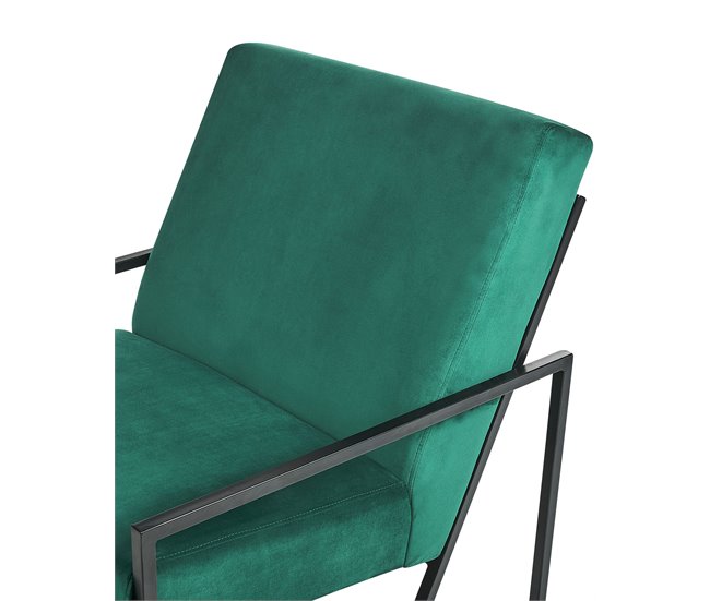 Beliani Poltrona DELARY Azul/ Verde