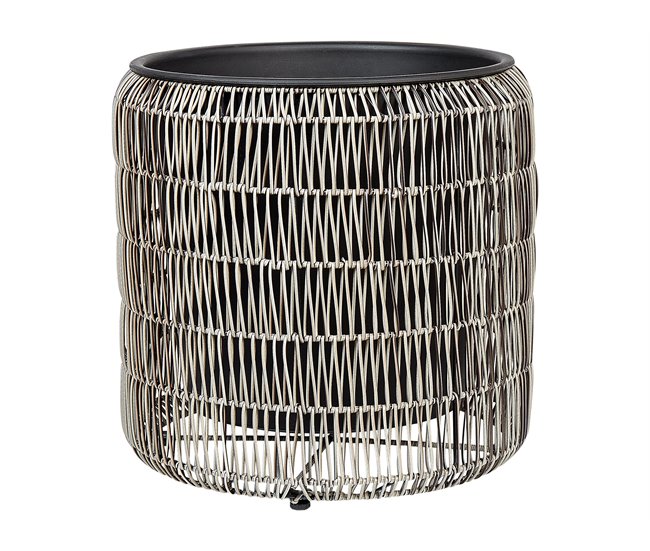 Beliani Conjunto de 2 vasos para plantas BRODIEA Castanho Claro