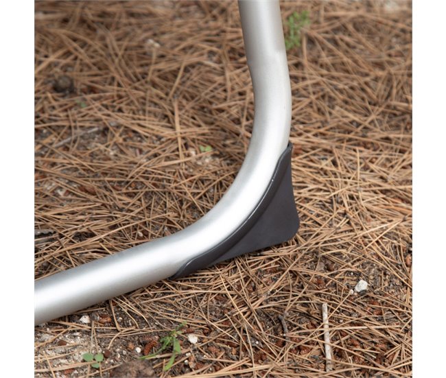 Aktive Cadeira de jardim dobrável reclinável c/6 posições Cinza
