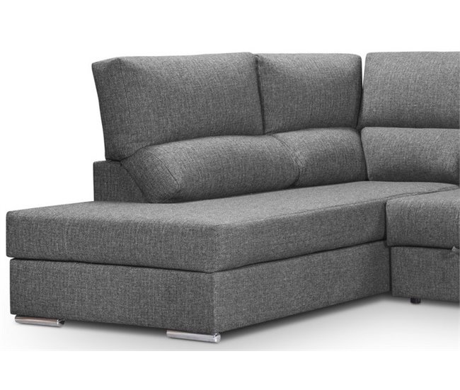 Sofá de canto com cama BARI Antracite
