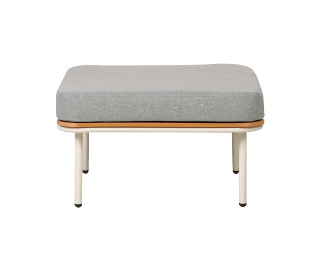 Beliani Cadeira de jardim SENISE Branco/cinza