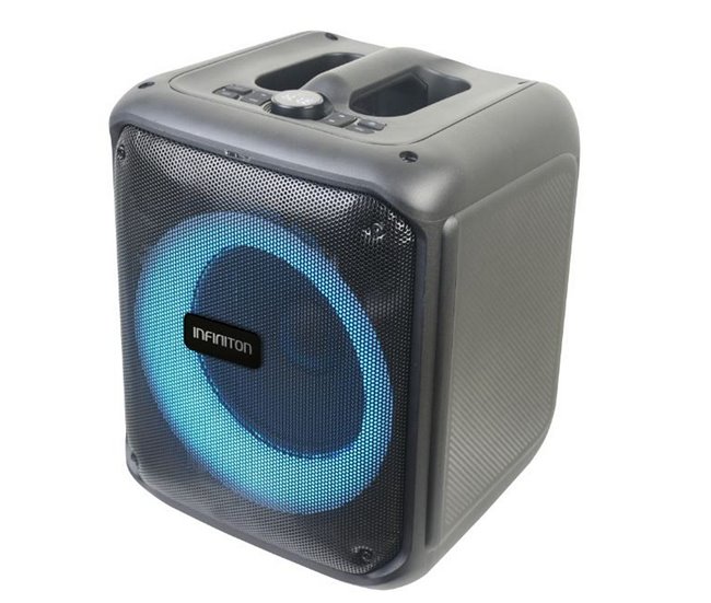 Altifalante portátil INFINITON Party EQ07, 70 W, Bluetooth, rádio FM Preto