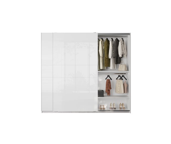 Roupeiro SWING portas deslizantes branco Branco