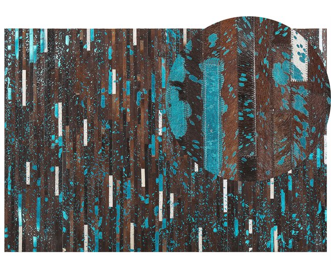 Beliani Pelos curtos KISIR 160x230 Castanho
