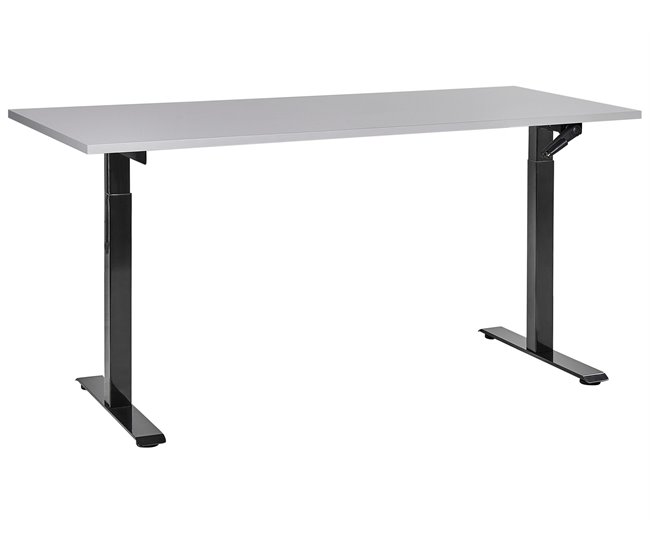 Beliani Secretária ajustável DESTIN III 160x72 Branco