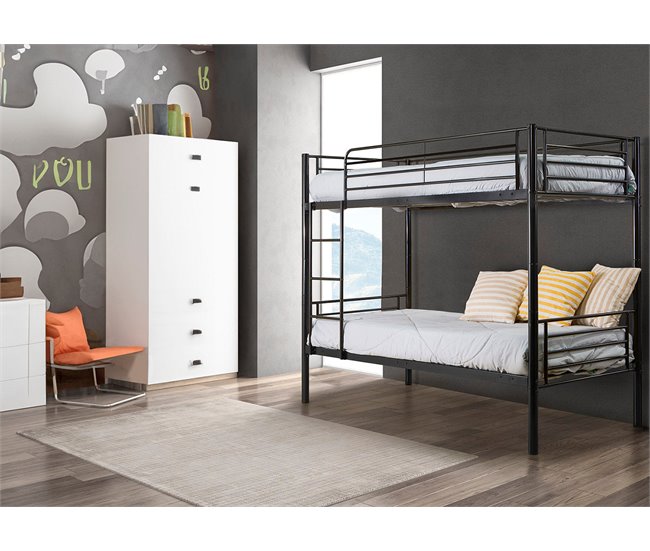 Beliche Duplo Metálico 98x201 Branco