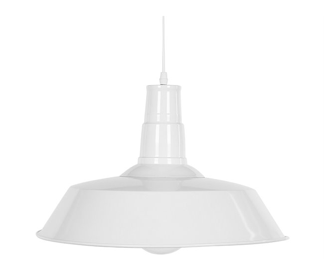 Beliani Candeeiro de tecto BAYOU Branco