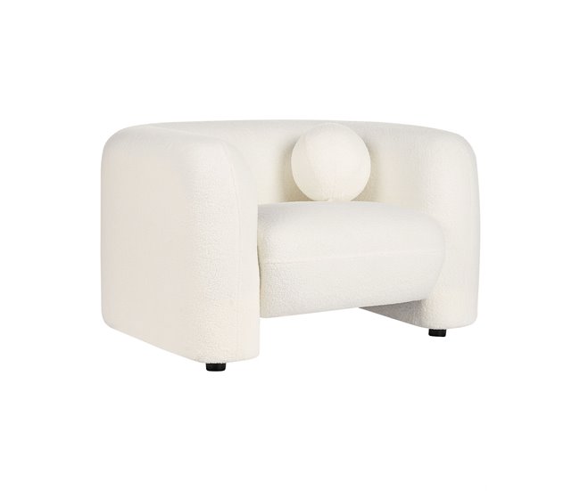 Beliani Poltrona LEIREN Branco