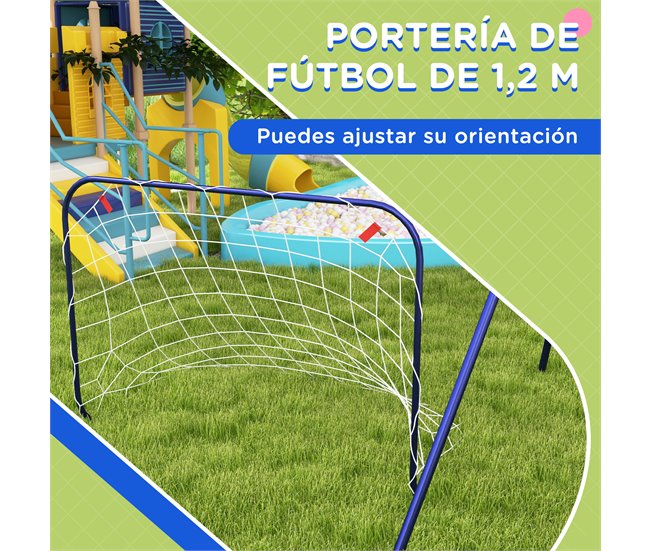Baloiço para Crianças Aço, Polietileno Outsunny Multicor