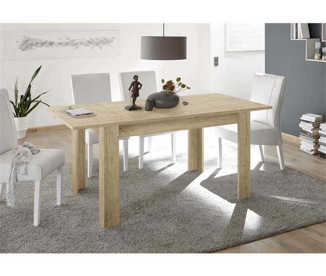 Mesa de jantar extensível PALMA Carvalho