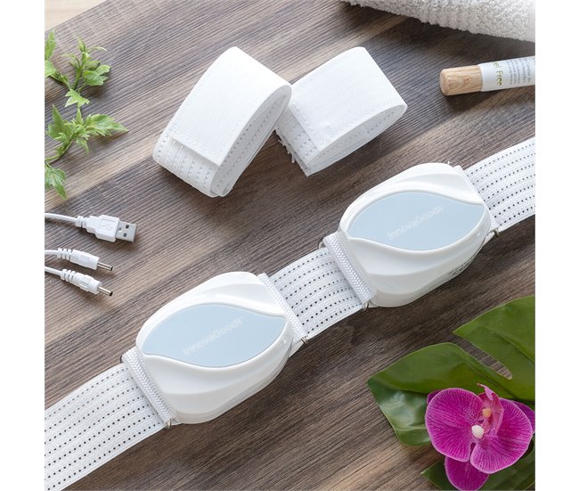 Cinto de Massagem Vibratório para Tonificar o Corpo Branco
