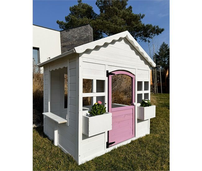 Beliani Casita de jardín NIKAIA Branco