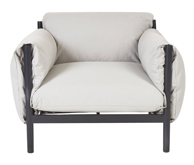 Beliani Conjunto lounge ESPERIA Cinza Claro