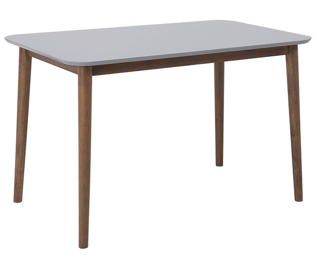 Beliani Mesa de jantar MODESTO Cinza Claro