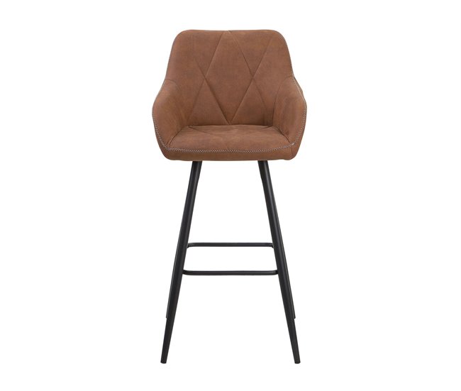 Beliani Silla de bar DARIEN Dourado