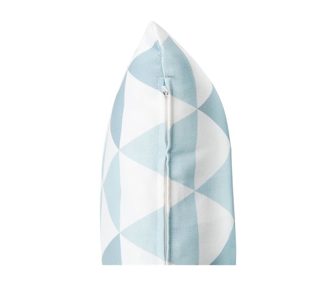 Beliani Almofada de jardim TRIFOS 40x40 Azul Claro