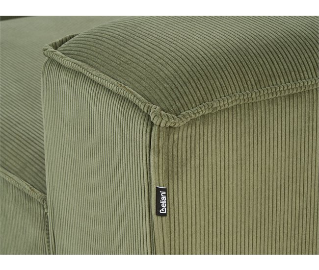 Beliani Chaise longue Bombazine ARDAL Verde