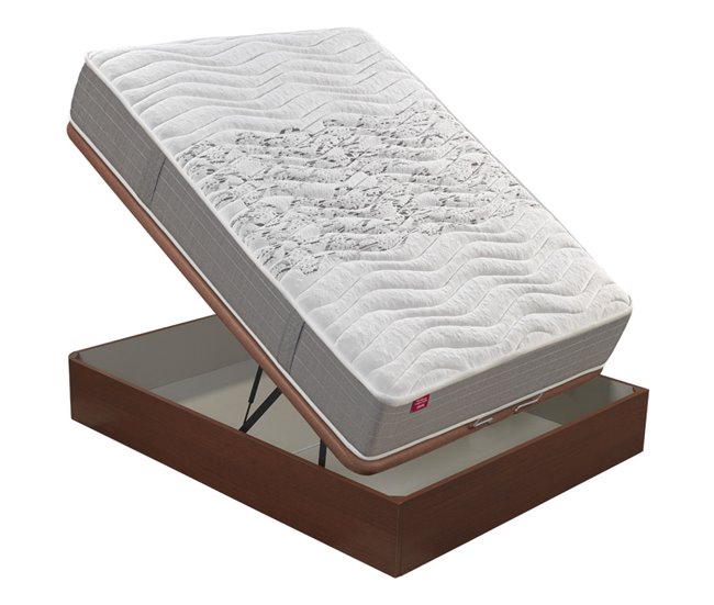 Colchão SKYLIGHT 8 K PIKOLIN de espuma Adaptex + sommier grátis Grupo Pikolin cor cerejeira 