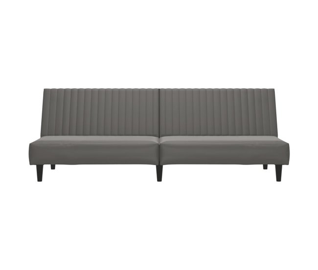 Sofá-cama, Sofá conversível de 2 lugares Cinza