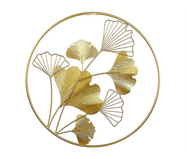 Beliani Decoração de parede BISMUTH Dourado