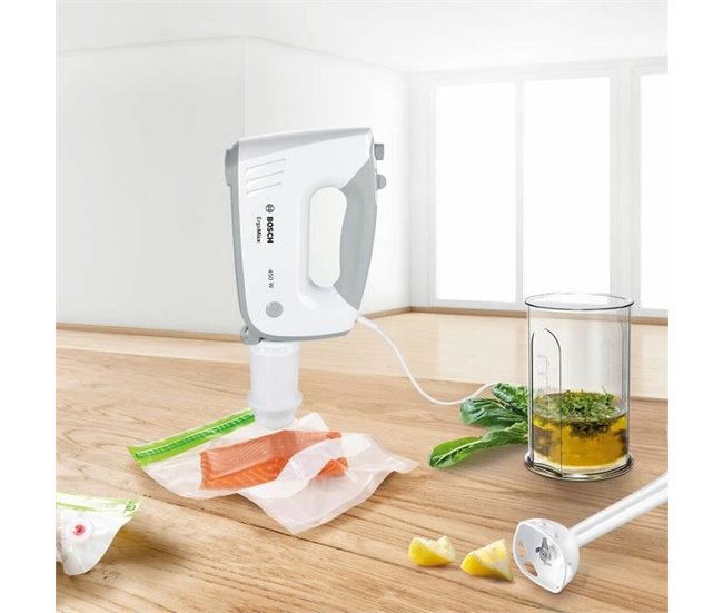Batedeira de Mão Multifunções com Acessórios ErgoMixx Beater Branco