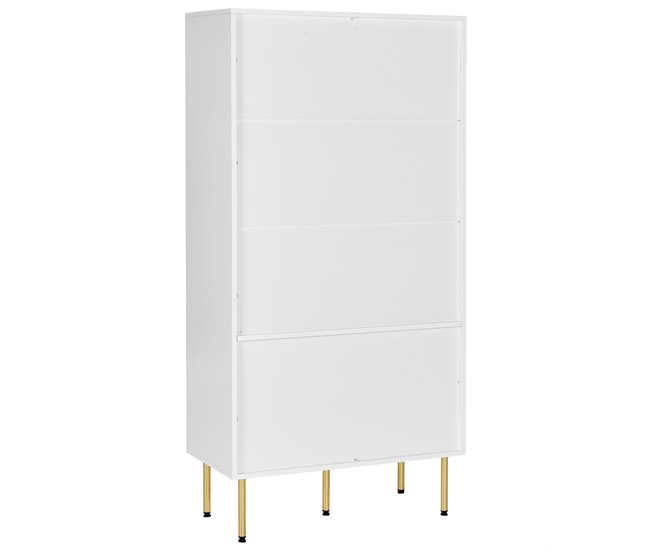 Beliani Vitrina MILORA Branco