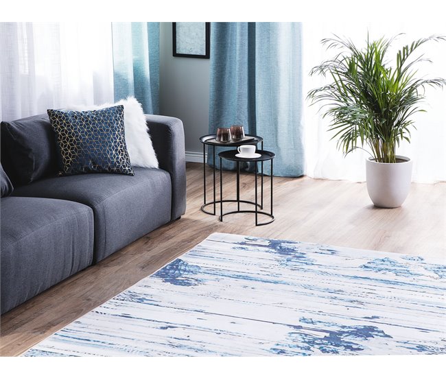 Beliani Pelos curtos BURDUR 140x200 Azul