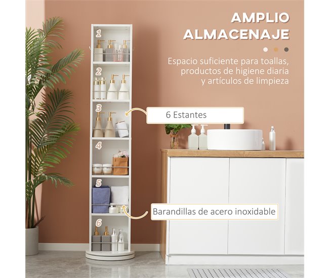 Armário Alto Casa de Banho 36 Branco